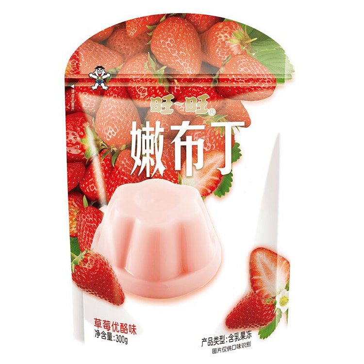 Velvety Smooth Strawberry & Yogurt Jelly Pudding 300 g