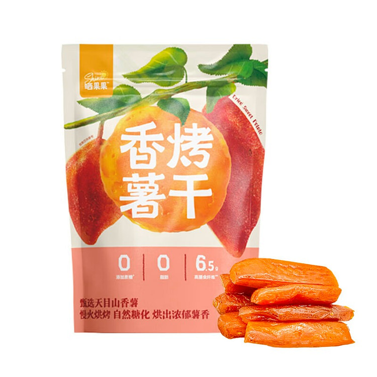 晒果果 香烤红薯干 口感软糯带皮地瓜条休闲零食 150 克