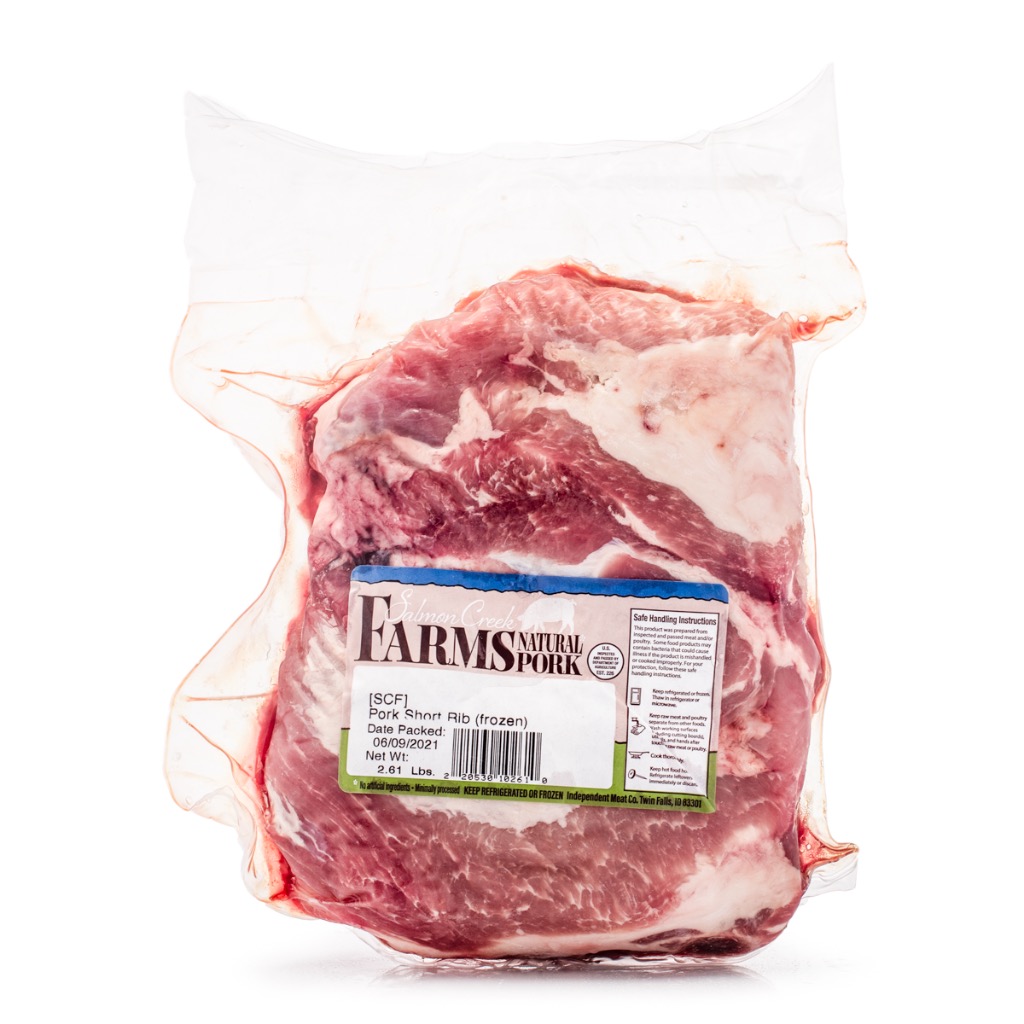 Salmon Creek Farm Costillas cortas de cerdo, congeladas Weee!