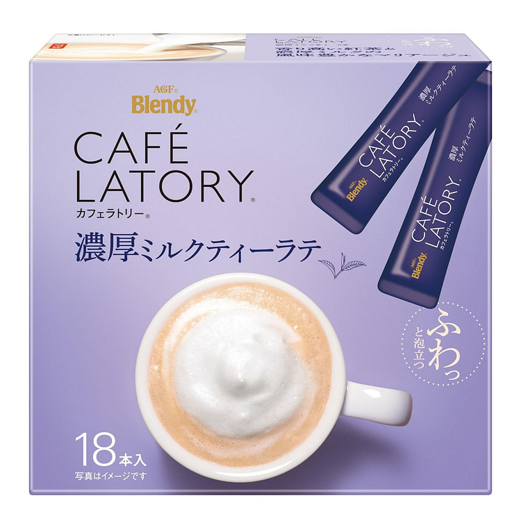 AGF Blendy 浓郁奶茶拿铁冲饮棒 18支