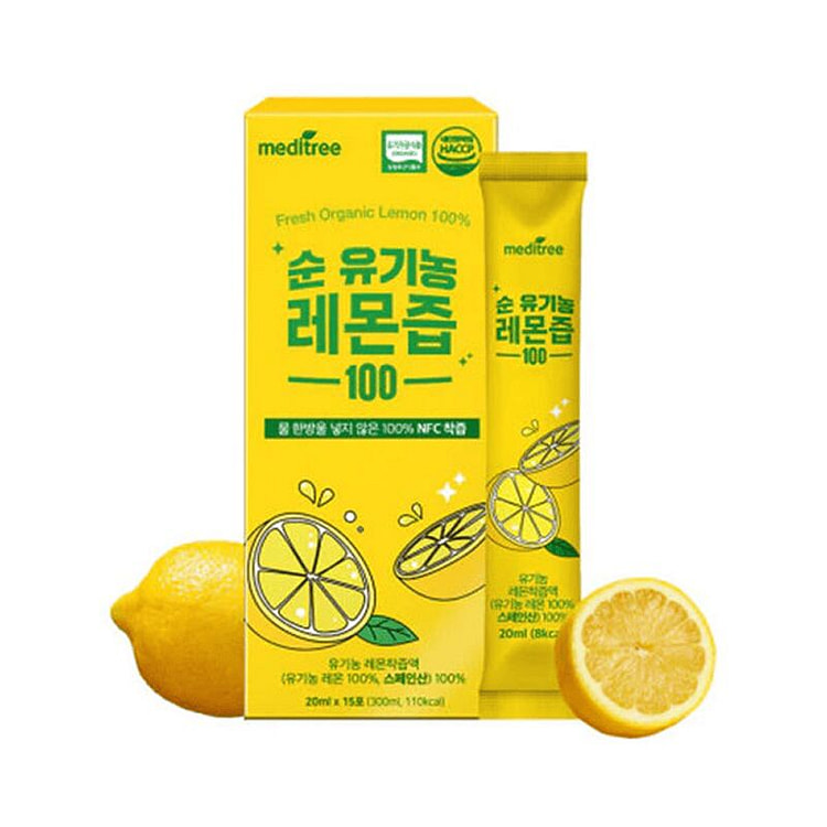 Meditree 纯有机柠檬汁 100 20 毫升