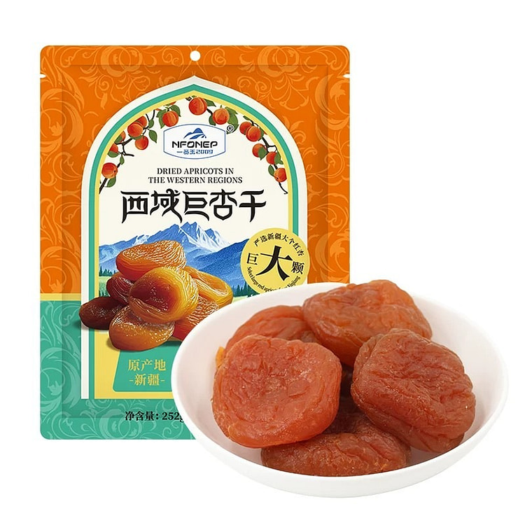 一品玉西域去核大杏干252g果肉饱满酸甜可口小零食 252 克