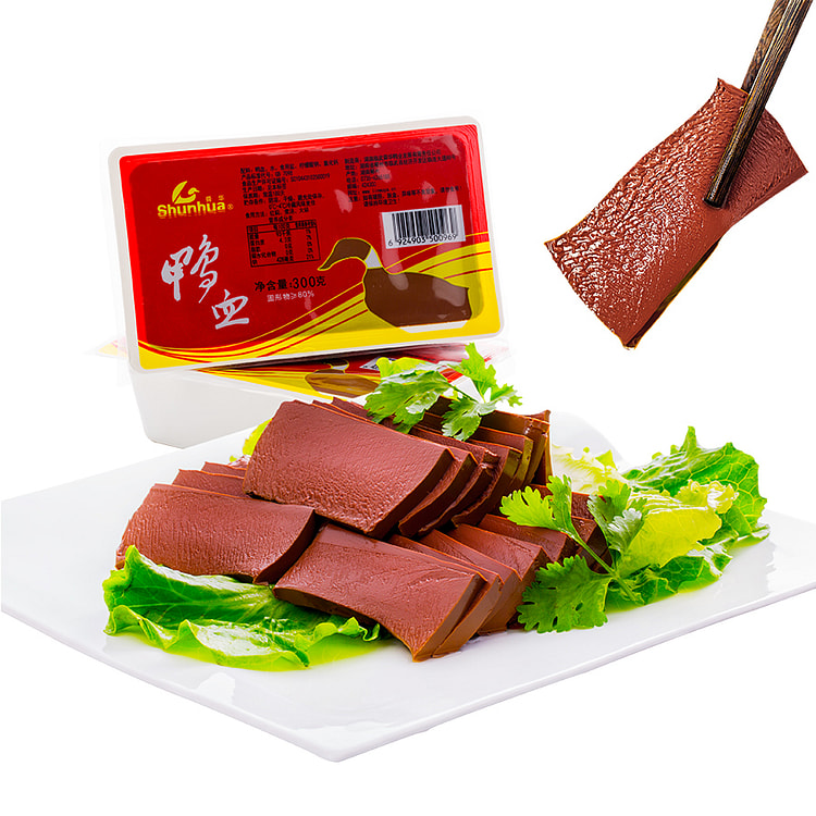 舜华纯鸭血毛血旺食材300g*1盒