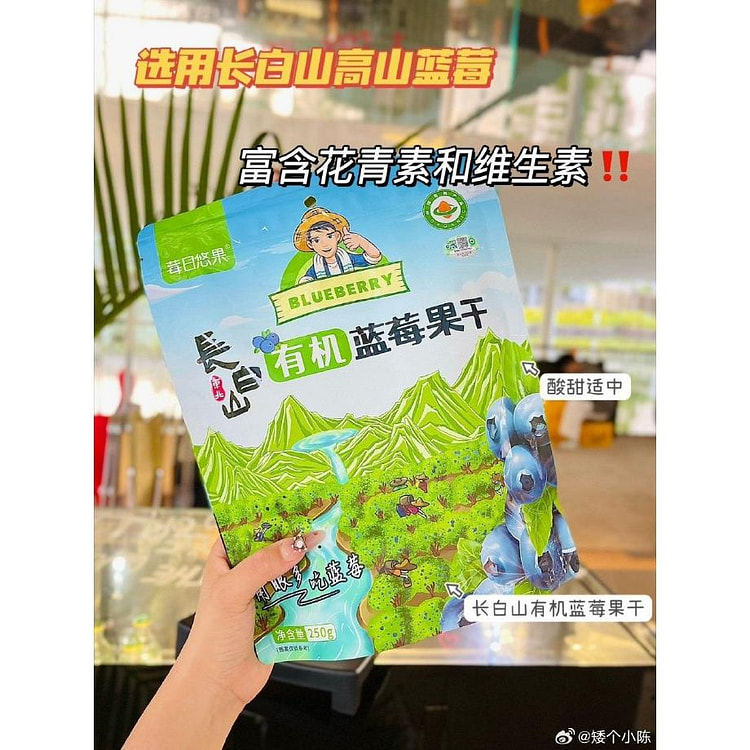 长白山蓝莓干250克*1袋 250 克