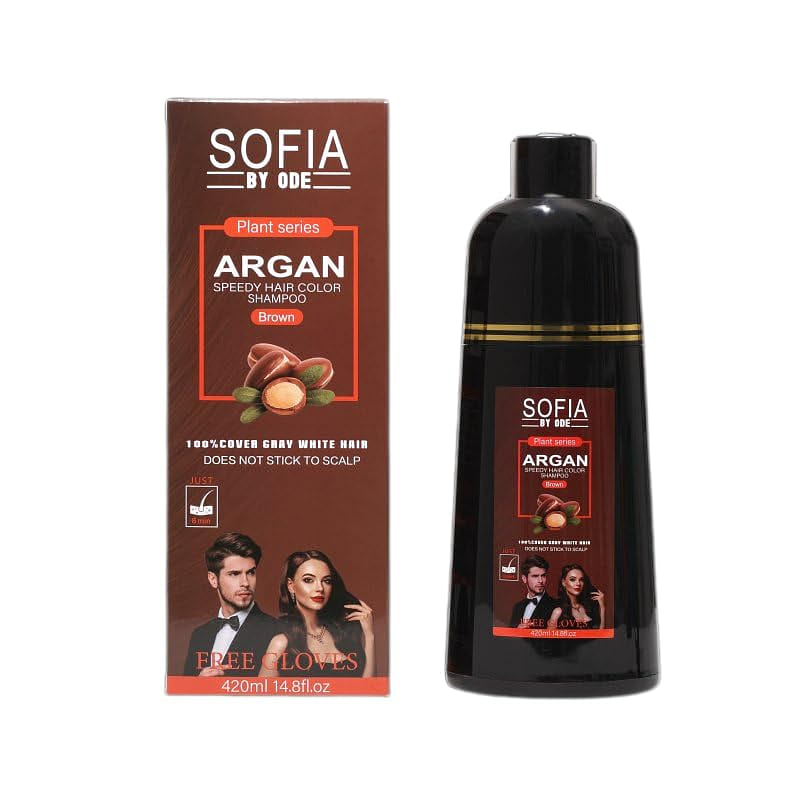 SOFIA BY ODE Speedy 6 in 1 Hair Dye Shampoo Brown 1 each