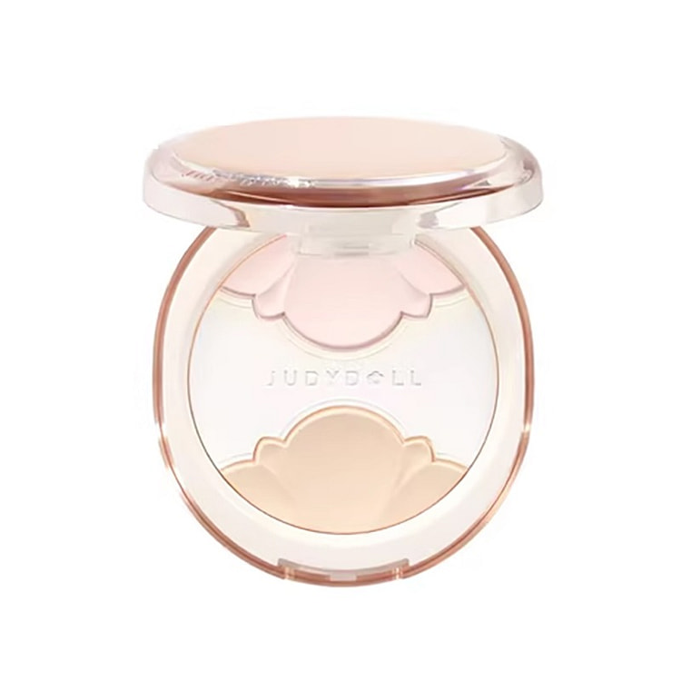 橘朵釉美修色蜜粉饼 三拼粉饼哑光定妆补妆 01粉色 1 份