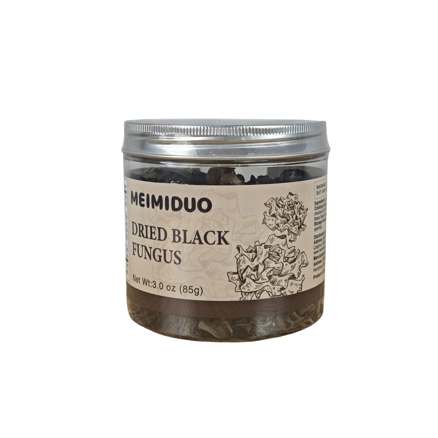 MEIMIDUO Dried Black Fungus Woodear Mushrooms 85g 3 oz