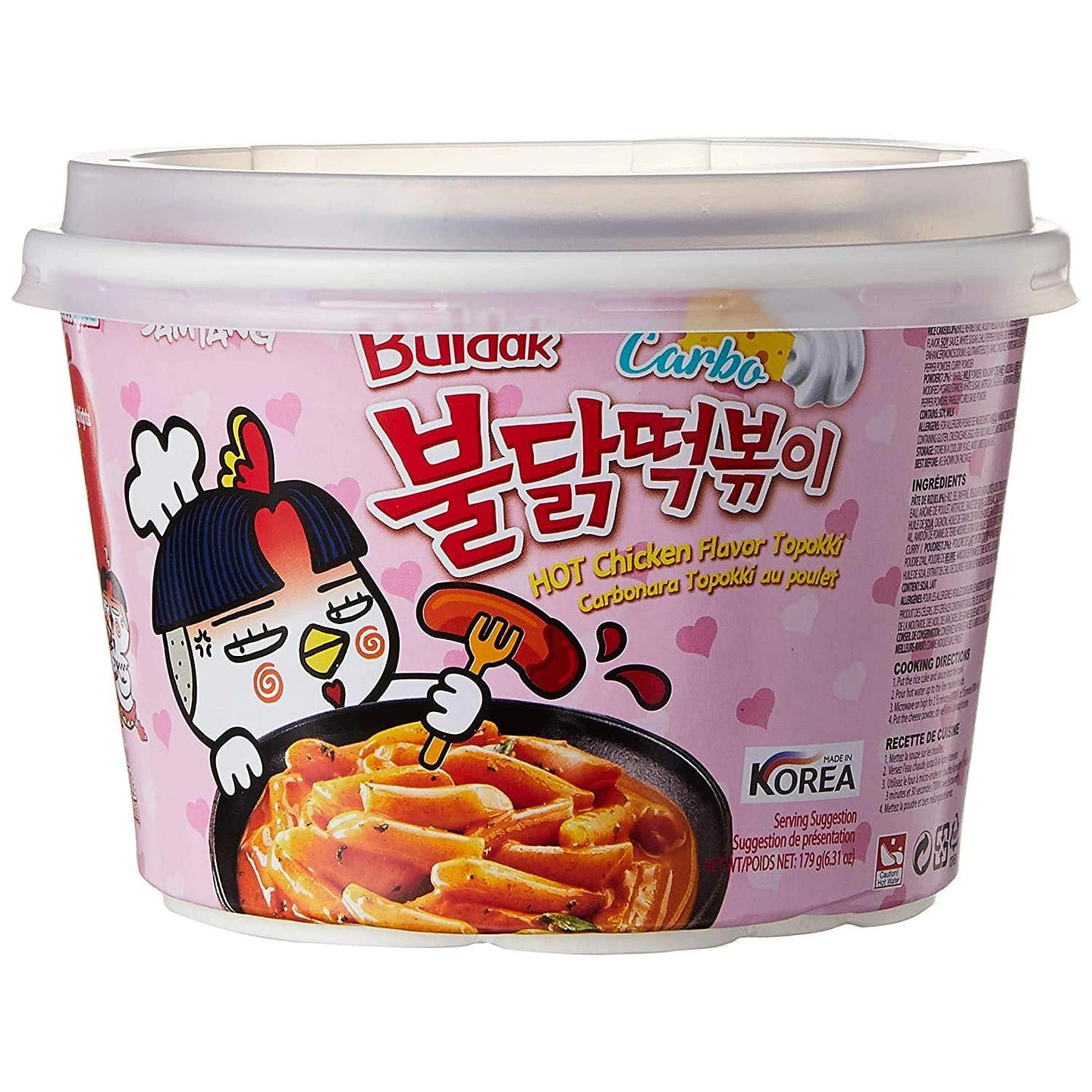 Samyang Buldak Carbo Hot Chicken Flavour Topokki Bowl 1 개