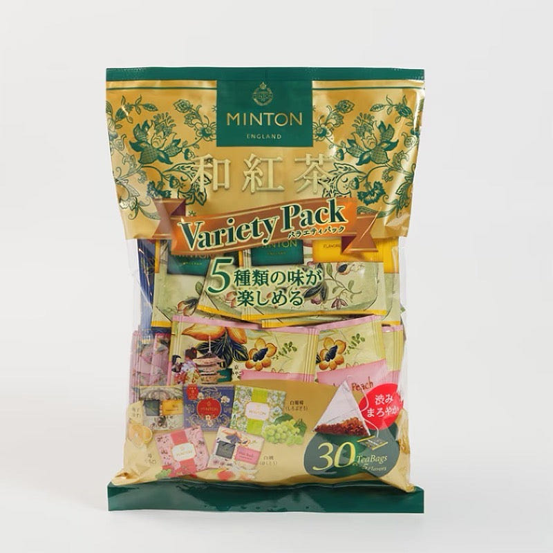 MINTON Black Tea 5 Flavors 2g x 30 Tea Bags 1 each