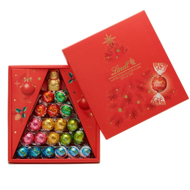 Lindor Christmas Tree Chocolate Gift Box 21 pcs