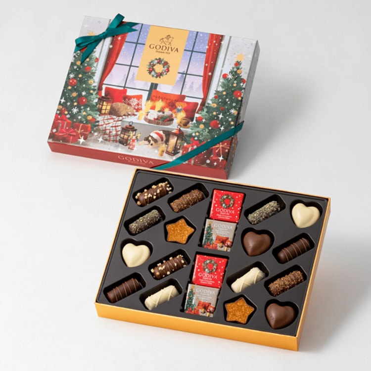 日本GODIVA圣诞限定巧克力 20片装 1 盒