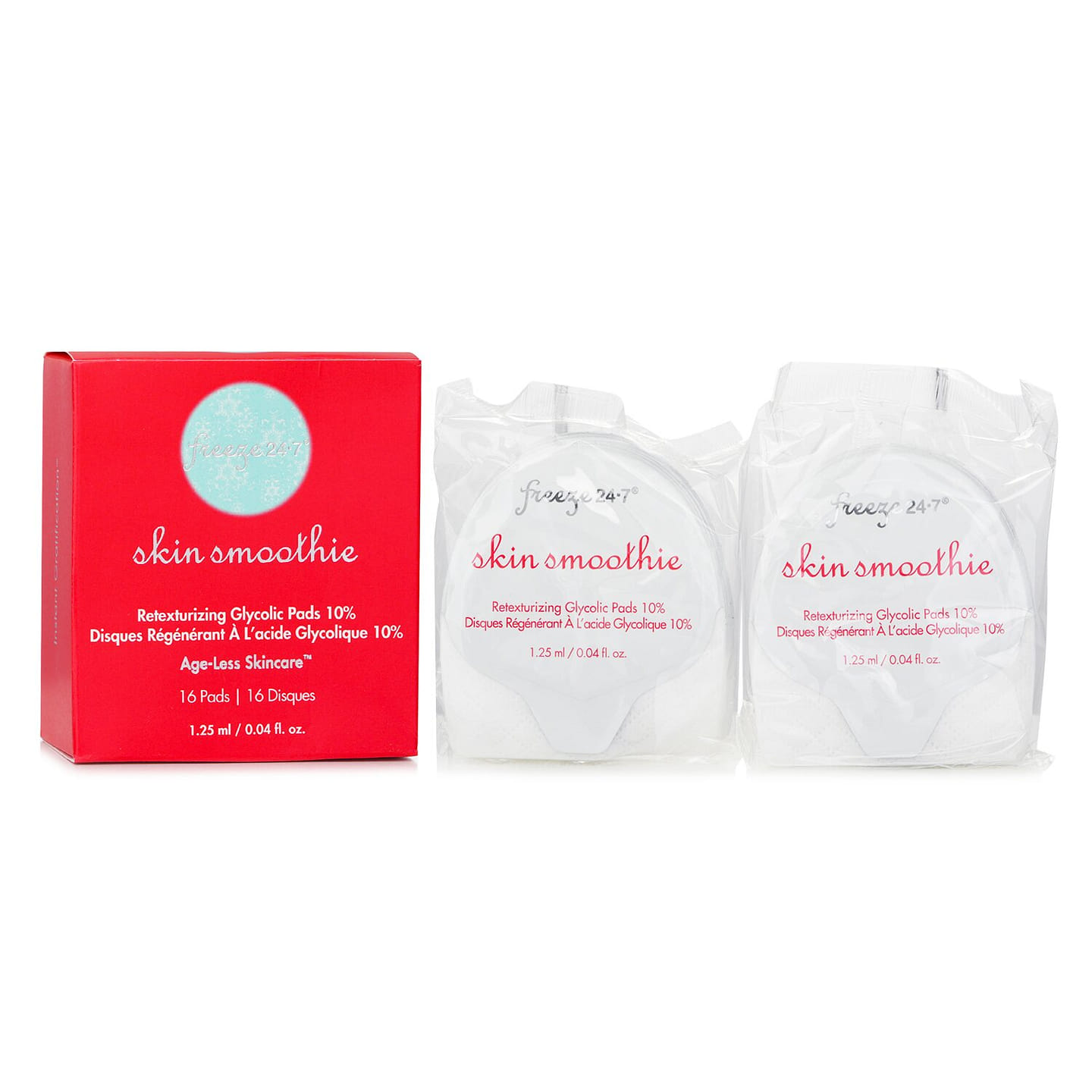Freeze 24/7 Ice Soothing Glycolic Acid Scrub Pads 10% 16 each