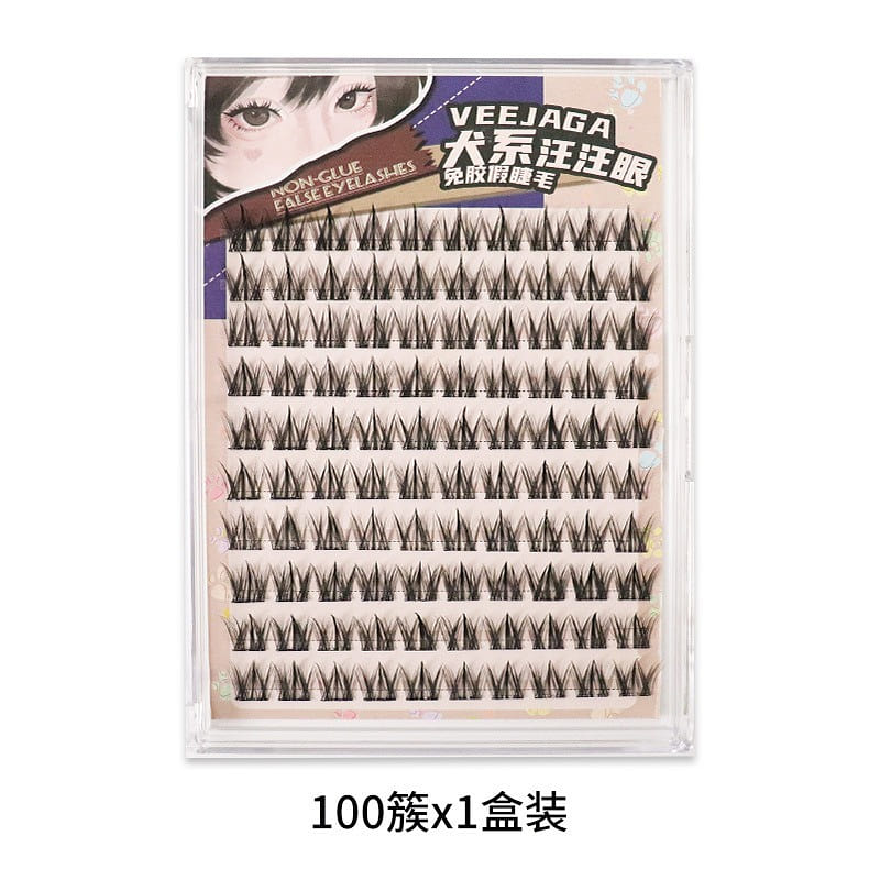 VEEJAGA Adhesive-Free Reusable False Eyelashes 1 box