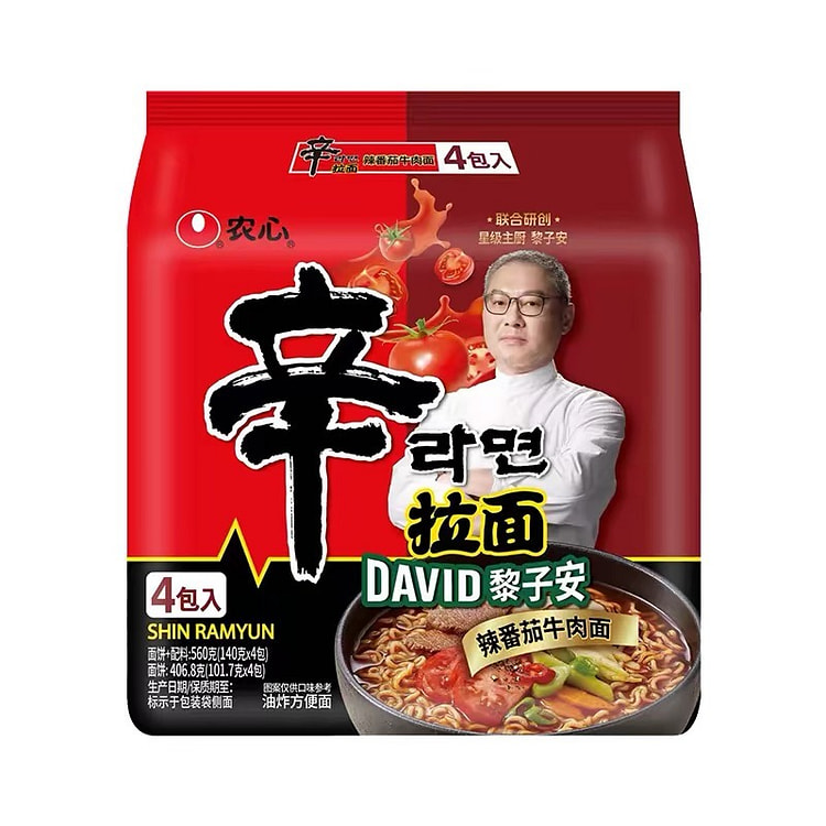 Nongshim Spicy Tomato Beef Flavor Instant Noodles 560 g