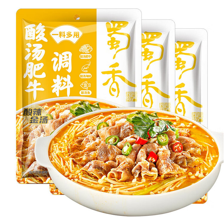 酸汤肥牛调料 复合调料金汤肥牛酱浓郁酸辣汤料包