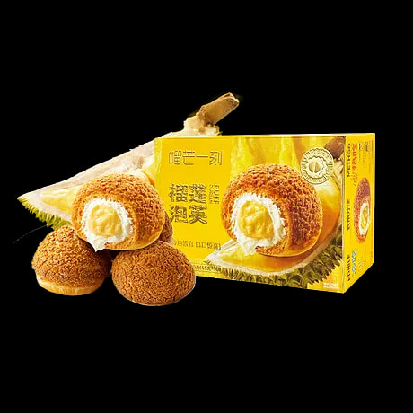 榴芒一刻榴莲泡芙90g*1盒 90 克