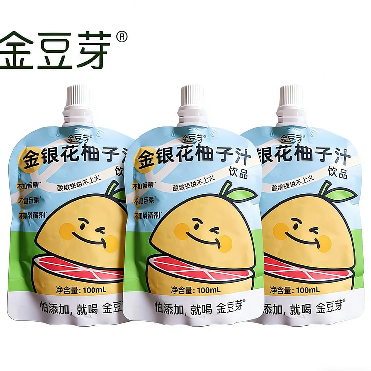 金豆芽  金银花柚子汁  3袋 300 毫升