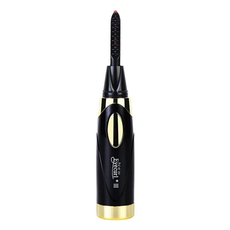 Rechargeable electric eyelash curler, black 1 count