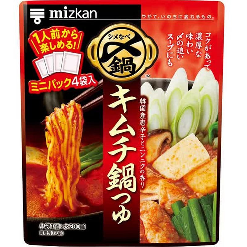 Mitsukan Kimchi Hot Pot Soup 4 Pack 1 each