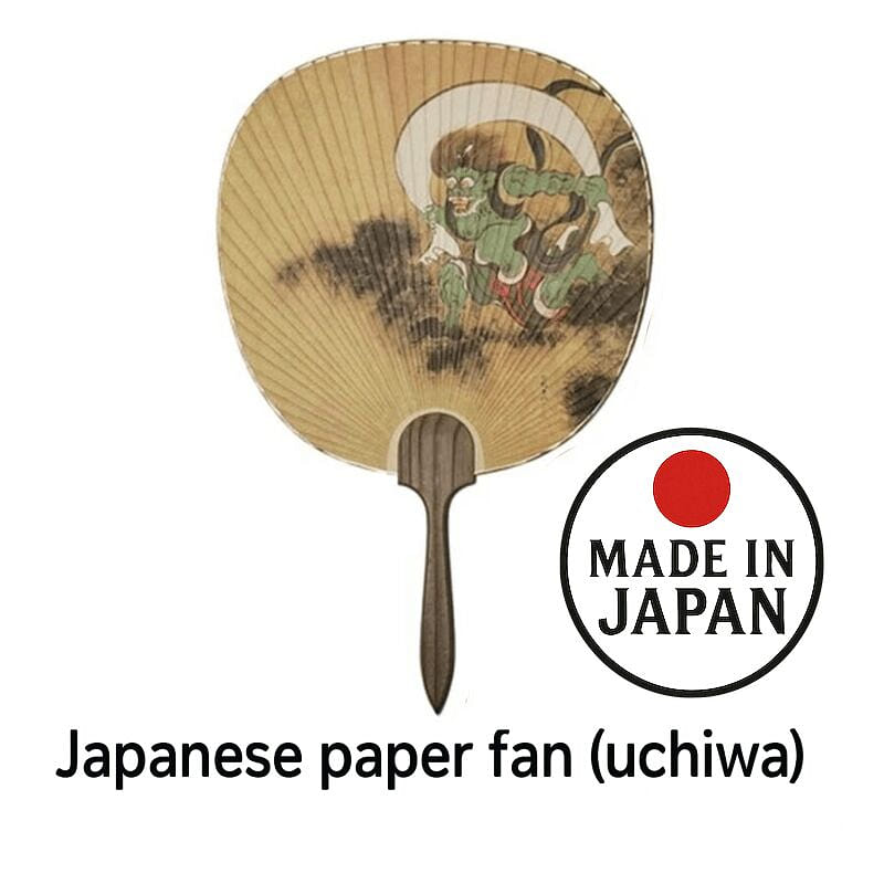 Japanese Paper Fan Fujin 1 Count 1 each