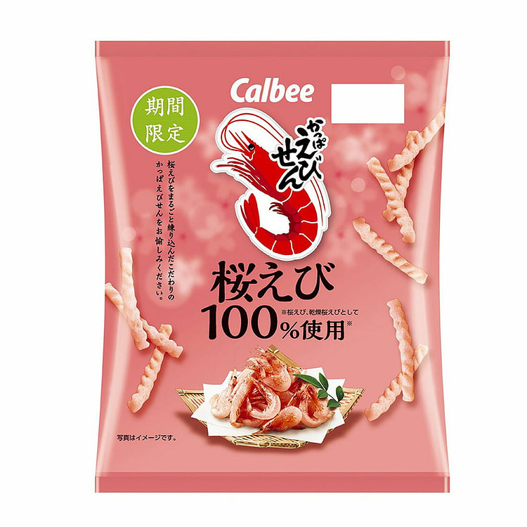 Calbee 限定樱花虾风味松脆虾条