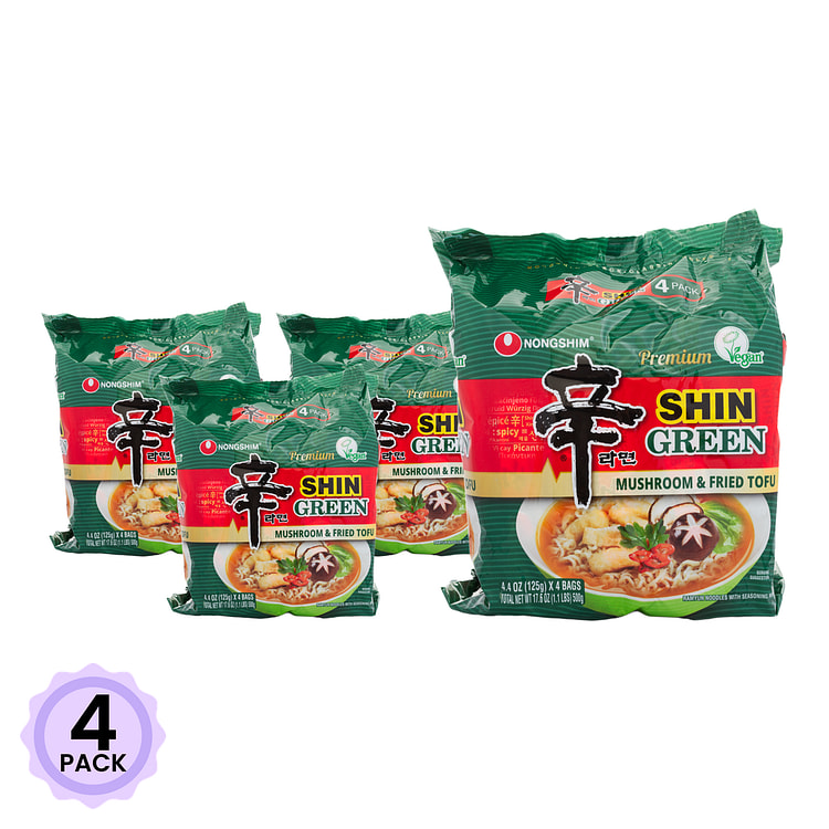 农心 Premium 辛拉面 香菇油豆腐方便面 4包 520 克*4 包