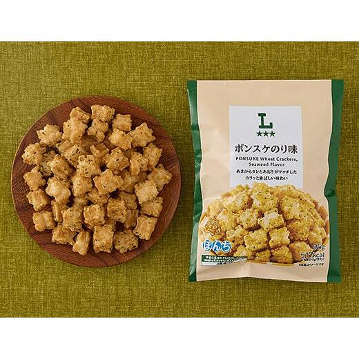 Lawson Crispy Rice Crackers Seaweed Flavor 95g 1 each