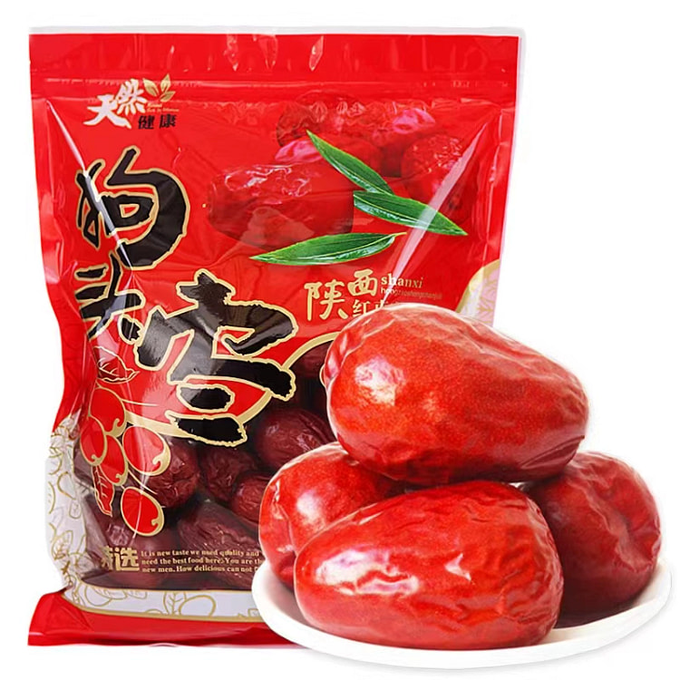 亮可延安特产陕北大红枣500g1袋 500 克