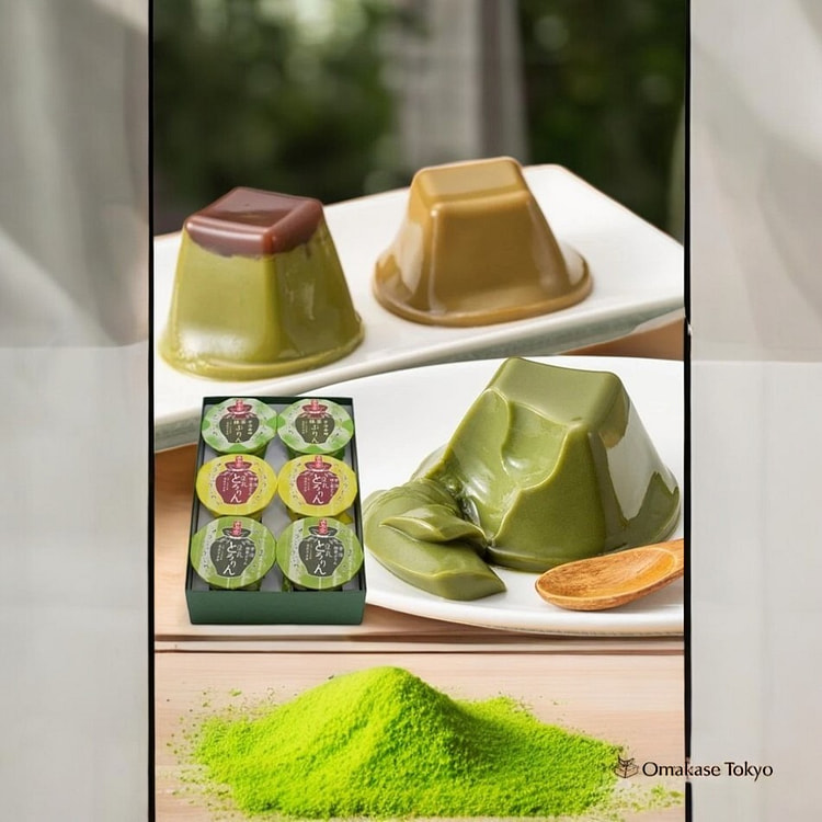 Kiyosen Uji Matcha & Hojicha Pudding 6-Pack