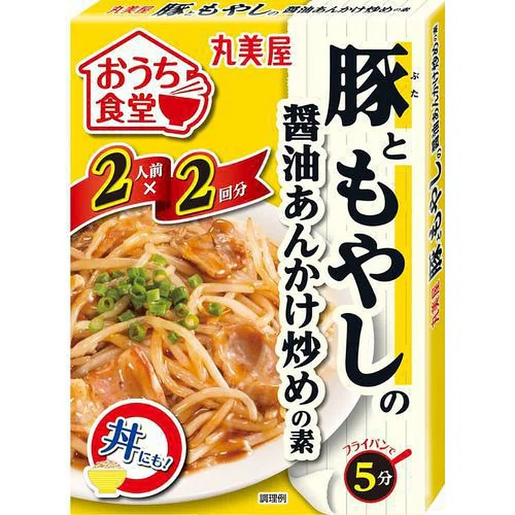 丸美屋家用豆芽炒菜底料（酱油味）盒装 140g 1 份