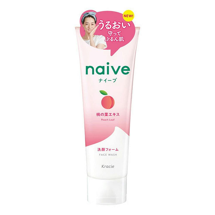 Kracie Naive Cleansing Peach Leaf Foam 130 g
