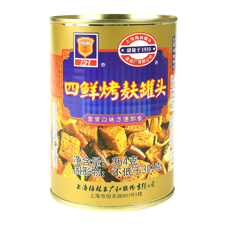 Shanghai Meilin Four Fresh Baked Gluten 354g *1Can