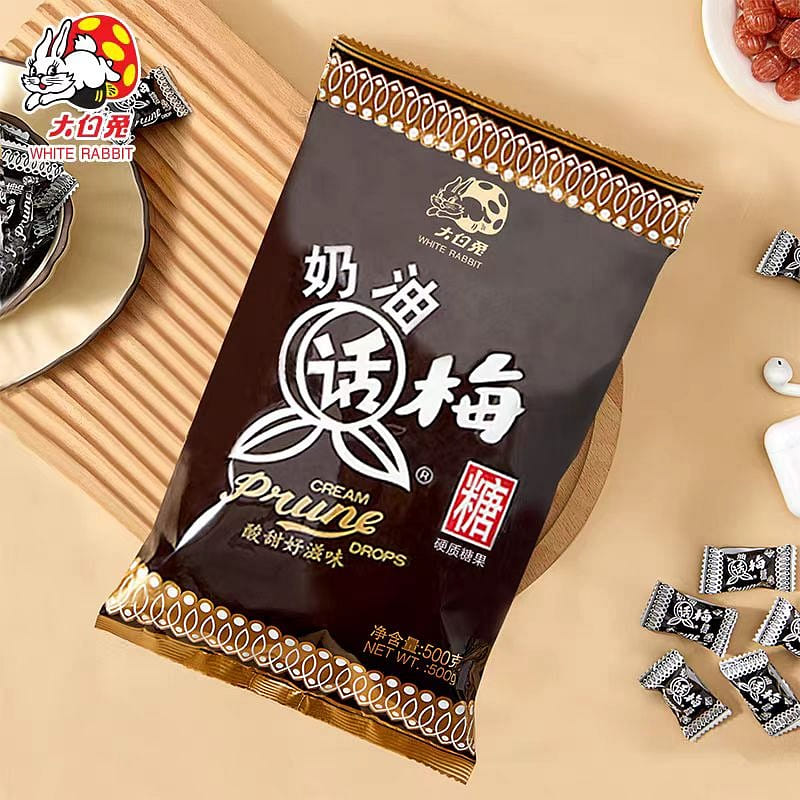 大白兔 奶油话梅糖 酸甜好滋味 500g*1袋 500 克