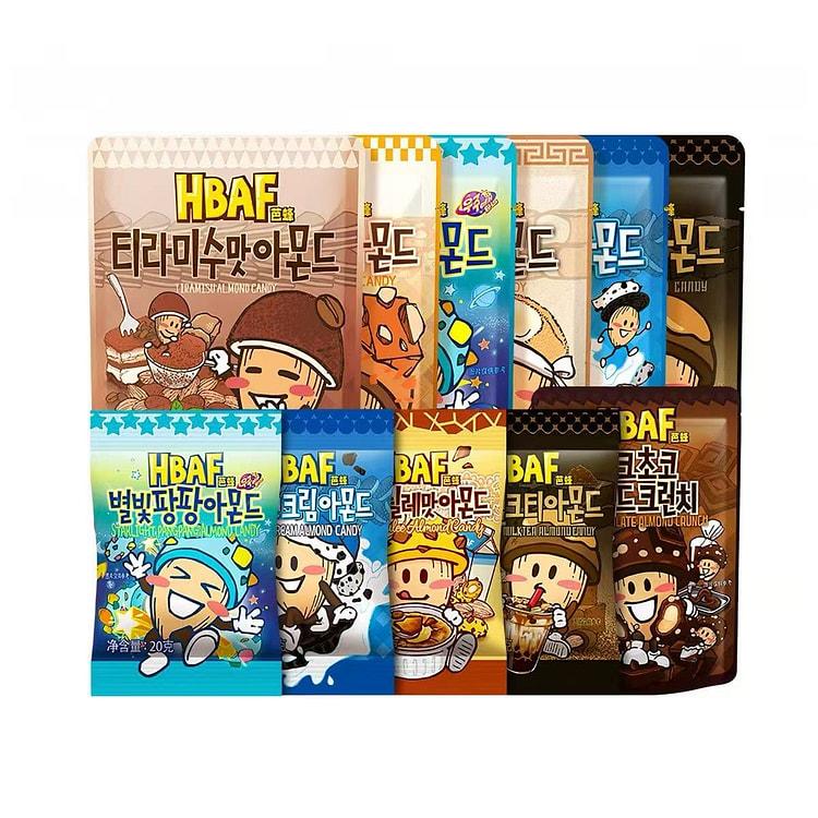 HBAF Korean Almond Filled Candy (10 bags * 20g) 240 g