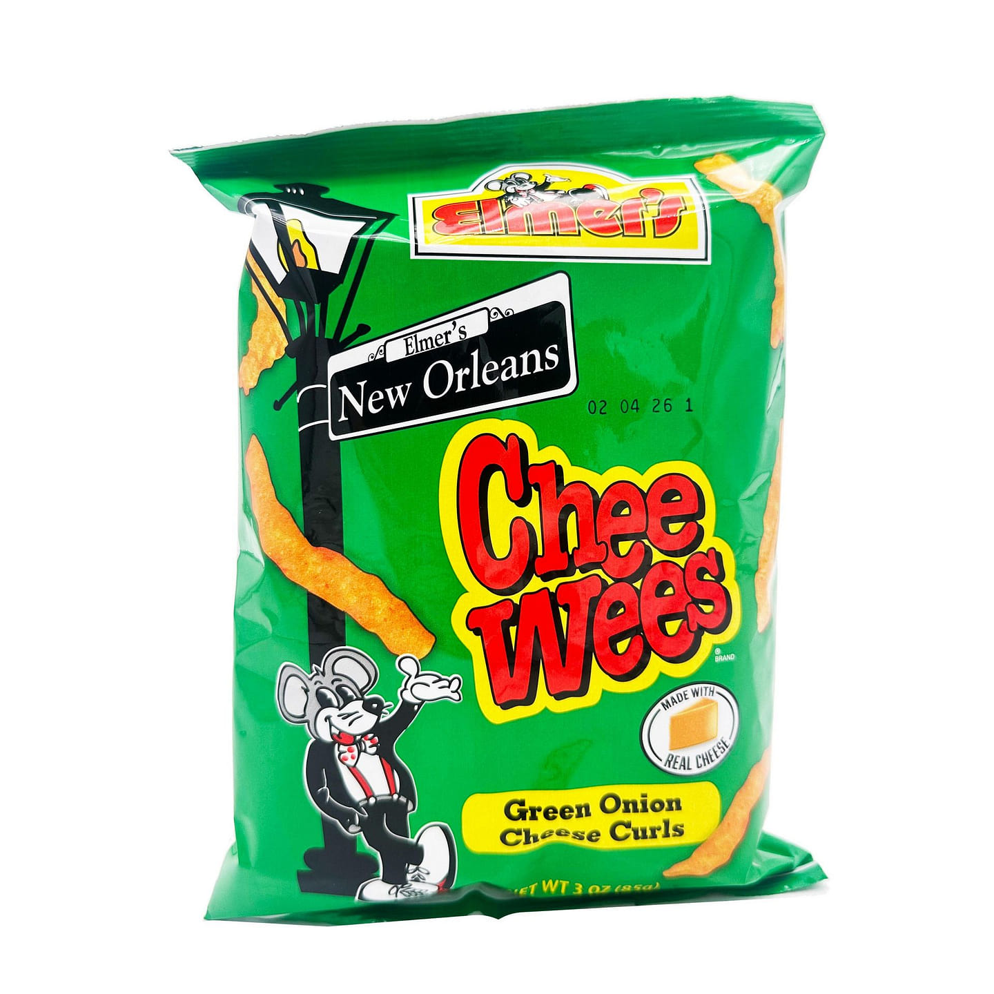 Elmer’s Chee Wees Green Onion Curls 63.78g (2.5oz) 1 each