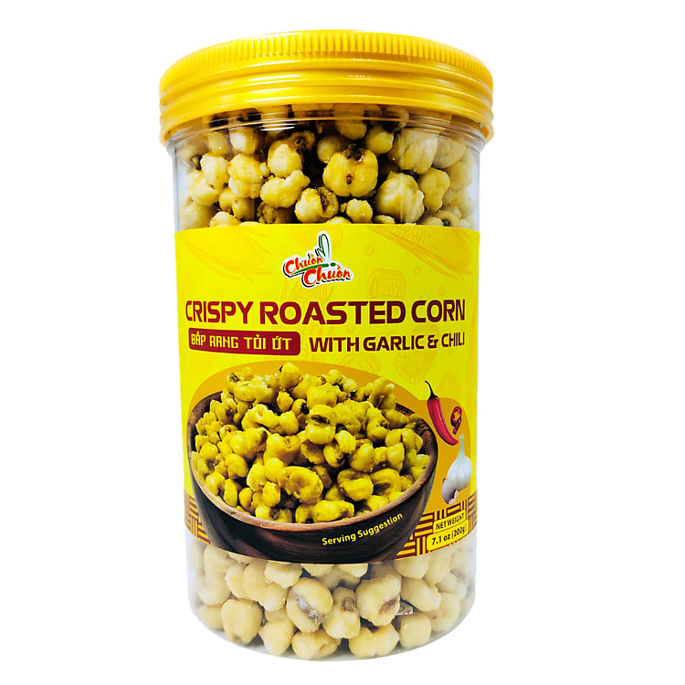 Bắp Rang Giòn Với Tỏi Và Ớt Chuon Chuon 7.1oz