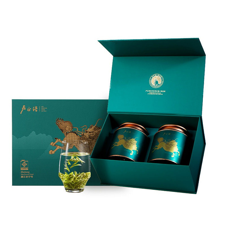 2026 new tea Mingqian Longjing tea gift box 200 g