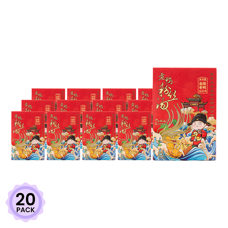 夫子庙游味 老鸭粉丝汤 原味 252.4 克*20 包