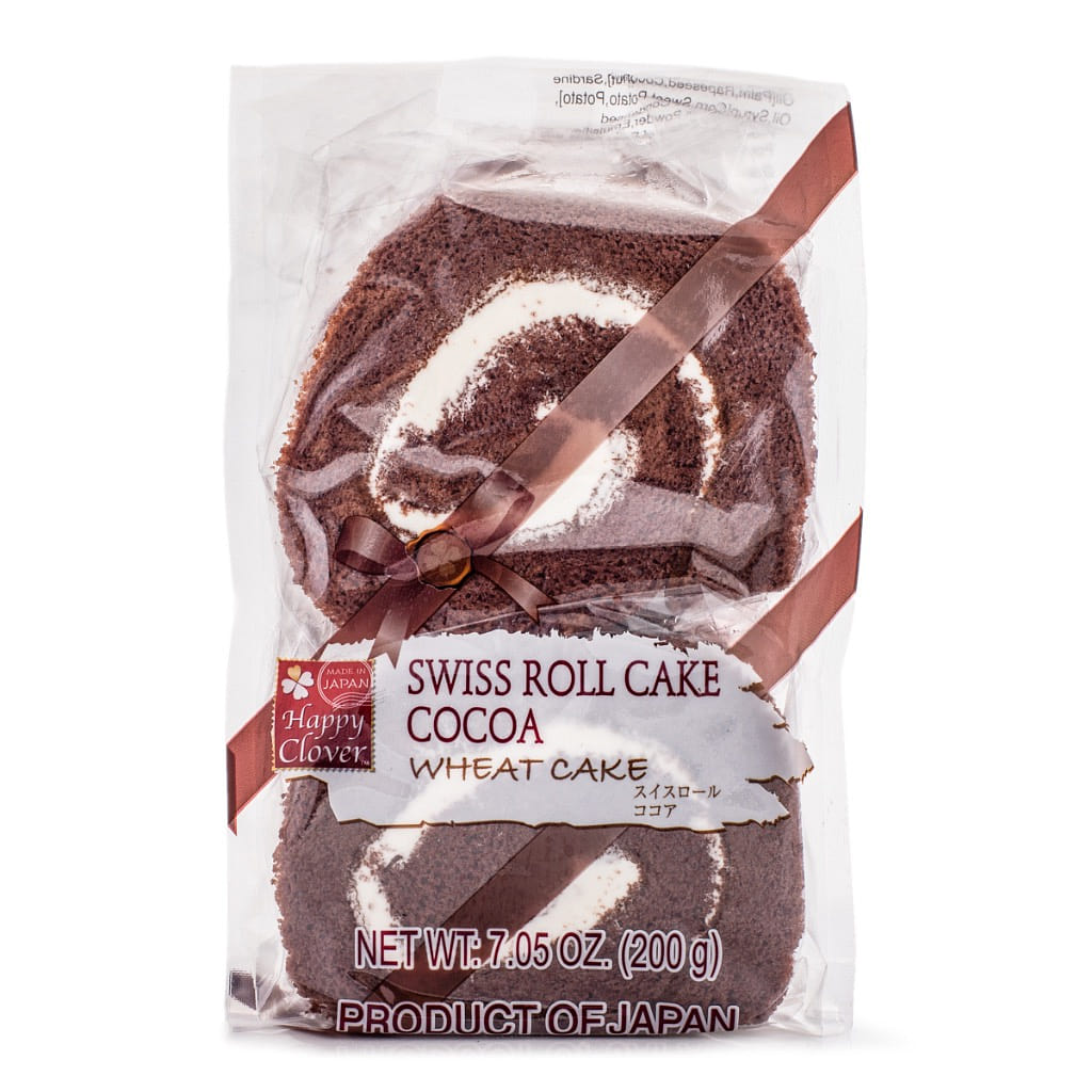Happy Clover Swiss Roll Cocoa Flavor, Frozen 200 g