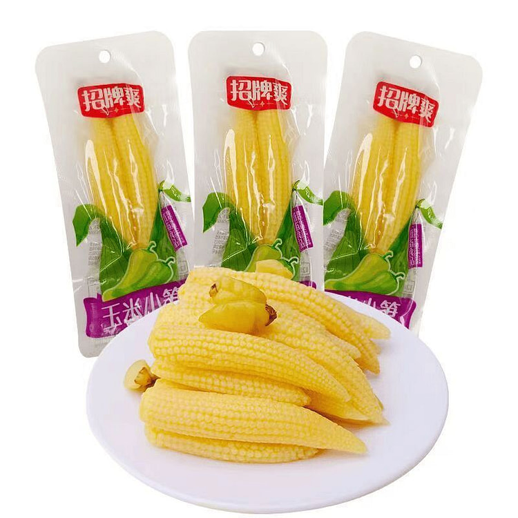 Low-Calorie Pickled Pepper Baby Corn, Ready-to-Eat 1 pack*30 pack
