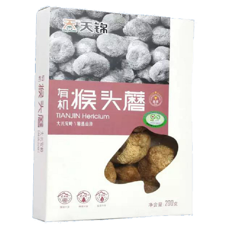 天锦-有机猴头菇200G*1 盒装