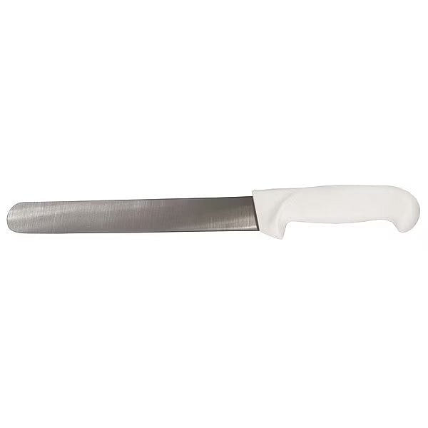 Slicer Knife, Straight, 10 in. L, White 2 lb