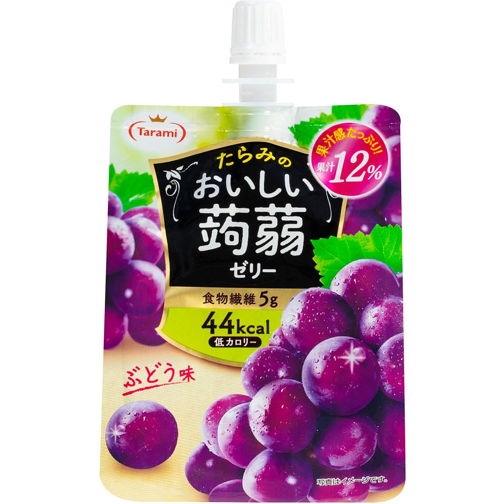 たらみ おいしい蒟蒻ゼリー グレープ味 1 個
