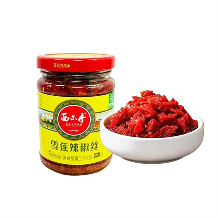 西尔丹 雪莲辣椒丝 休闲小菜 220g 1 瓶