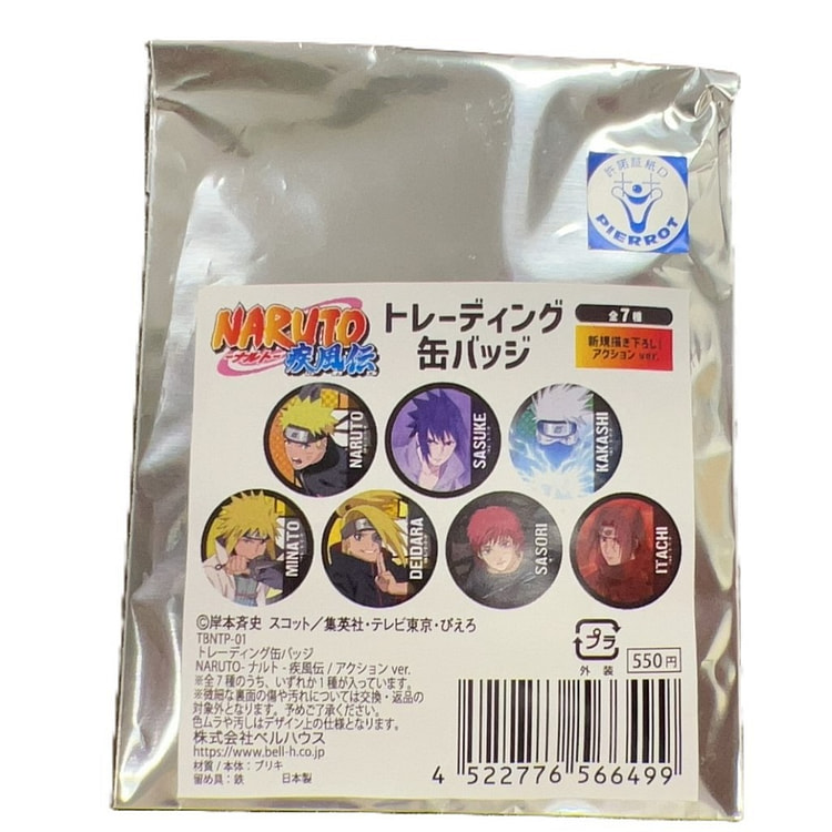 【日本直送】《《火影忍者 疾风传》交易罐徽章（共7种／随机1种入）库存限定！售完为止！
