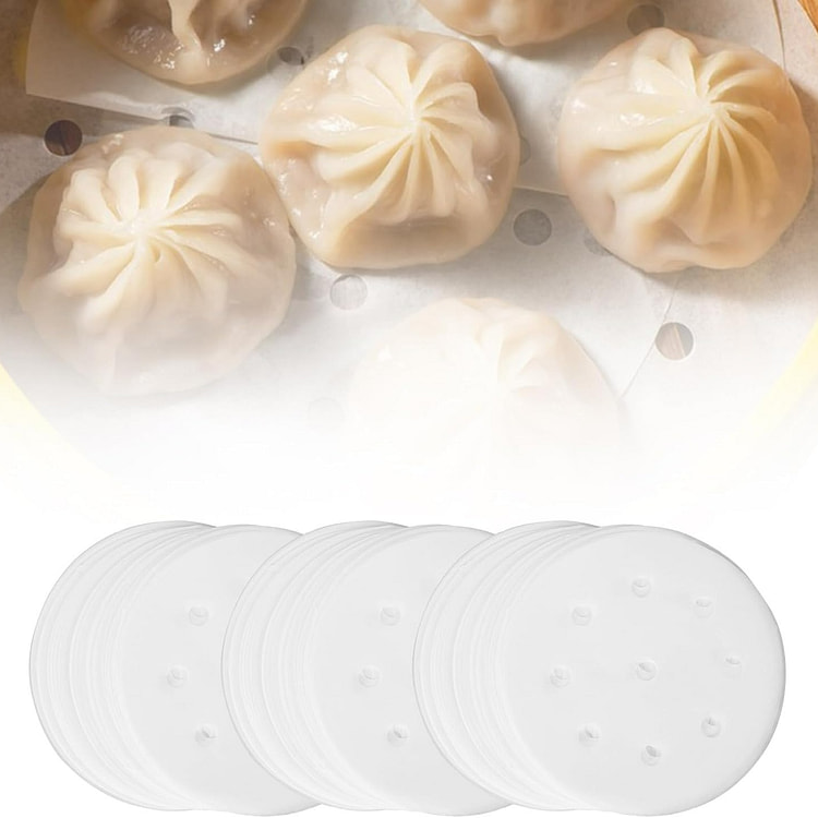 300片10厘米蒸笼内衬 单个包子蒸笼垫纸内衬