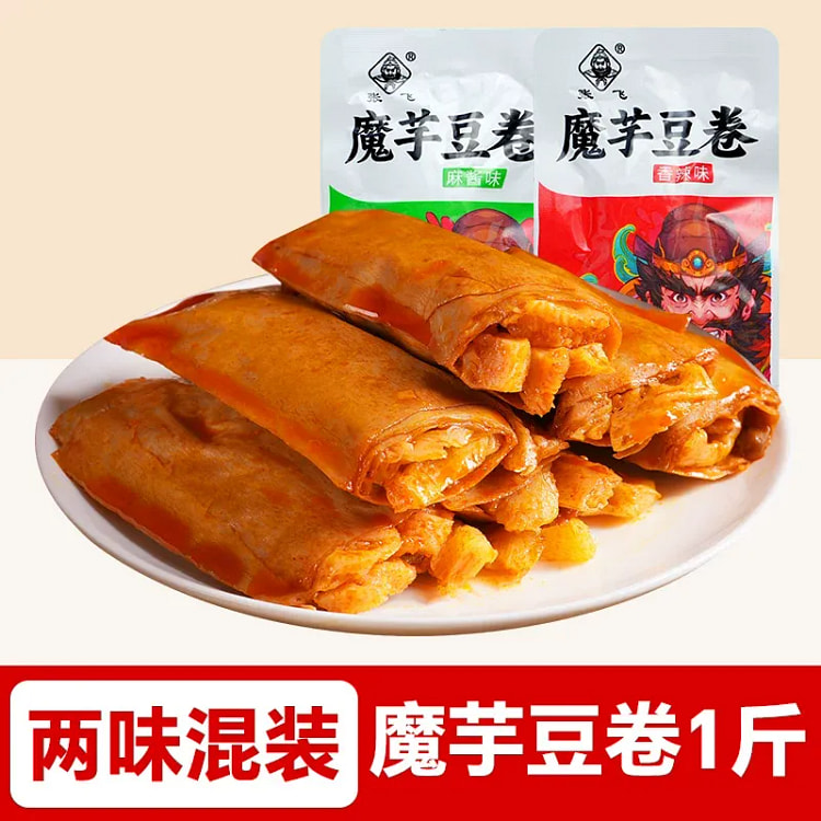 张飞 魔芋豆卷香辣麻酱 500g 500 克