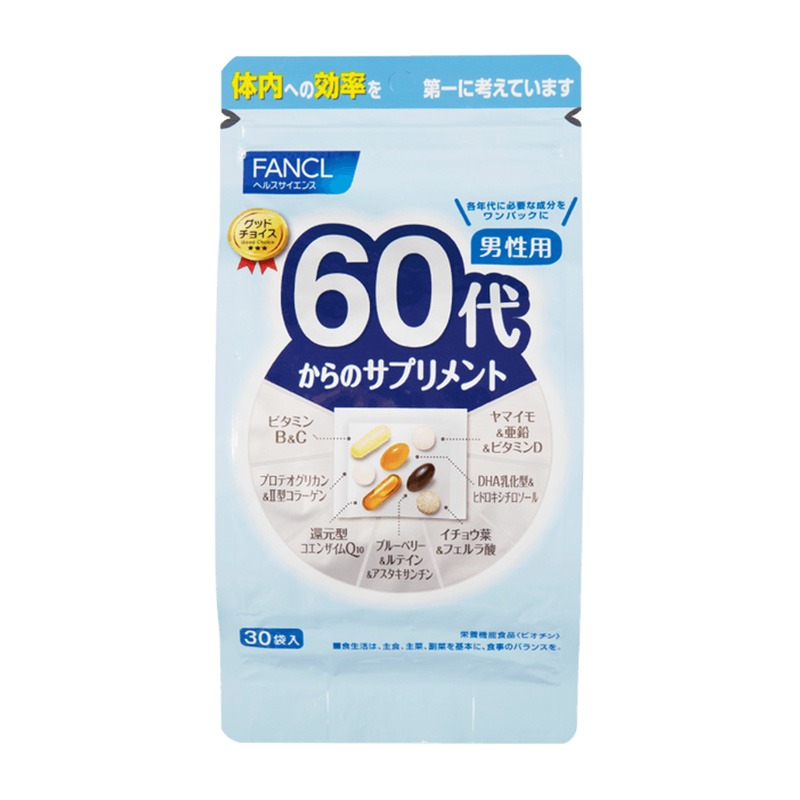 ファンケル 60代からのサプリメント 男性用 30袋 - Weee!