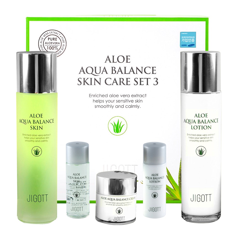 Get Jigott Aloe Aqua Balance Skin Care 3set Delivered | Weee