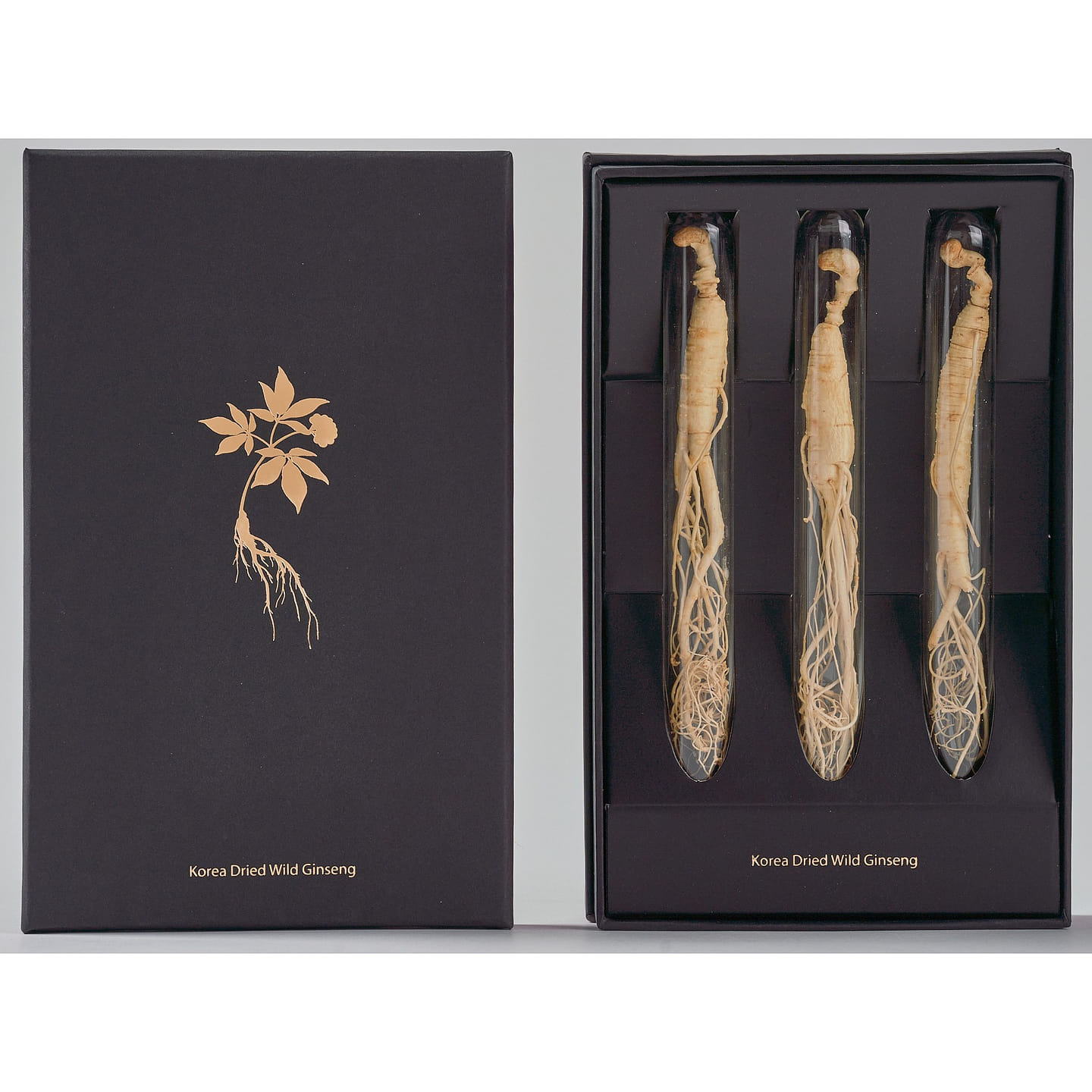 Korean Dried wild ginseng premium (3 roots) 0.11 oz